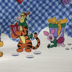 Disney Springs Winnie the Pooh Tigger Piglet Christmas Border Fabric 4894 1 Yard