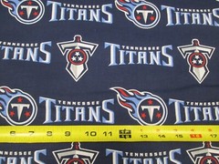 TENNESSEE TITANS NFL NEW LOGO DESIGN 100% COTTON 1 YARD PIECE NEW 36″ X 58″