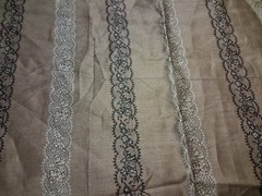 Alternating Solids Floral Patterns Egyptian Cotton Fabric 32″ X 48″