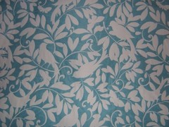 Lee Jofa, Roosting Tree Matelassé, Vtgn, Birds and Butterflies, BTY Blue/White
