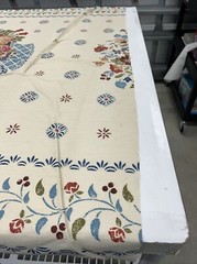 Vintage 1981 Atelier Floral Fruit Basket Pattern Fabric 1-1/2 Yards By 54” Wide