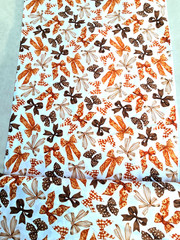 NEW BOWS tied Fall Autumn Premium 100% Cotton Fabric By The Yard VERY POPULAR