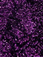 Stephanie EGGPLANT Overlap Sequins on PLUM Stretch Velvet Fabric by the Yard fo