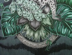 Emma J Shipley Fabric Lemur Navy 100% Cotton Curtain Upholstery Cushion Fabric