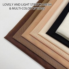Nude Sheer Stretch Mesh Material, 1 Yard – Ideal for Lingerie & Dance Outfits