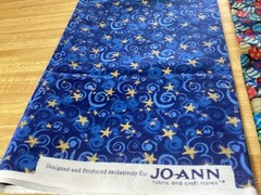 Vintage Jo-Ann Fabrics Cotton Christmas Fabric 2 Separate Yards 36 X 44”