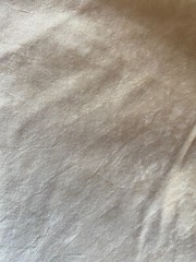Ivory / Light Beige Microfiber Velvet Upholstery Fabric By the Yard (R389-RK16)