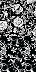 18″ x 22″ Fat Quarters Quilting Cotton Fabric Bundles for Sewing, 10 PCS Black&W