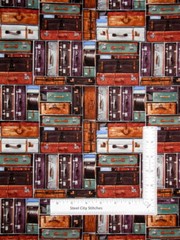Train Luggage Suitcase Travel Fabric By the Yard Cotton Blank Textiles Express