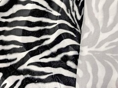 60″ Zebra Animal Pattern Short Pile Smooth Faux Fur Velboa S-Wave Fabric BTY