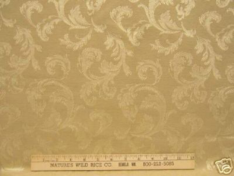 Woven Scroll Fabric 2 Triangular Pieces in Golden Tan Beige 60″ x 40″ x 72″ DIY