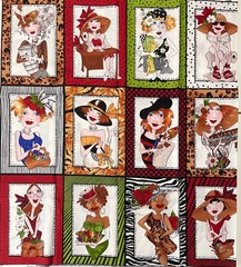 Hard to Find Loralie Harris SEW CREATIVE Cotton Fabric Panel 23″ x 43″