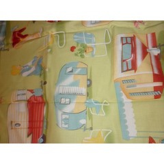 Michael Miller Trailer Travel Retro 1950s Camping Cotton Fabric CX3978 Sage