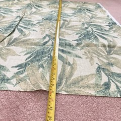 Richloom Solarium Outdoor Fabric Remnant Lot Botanical Palm Leaf Solid 6+ Yds