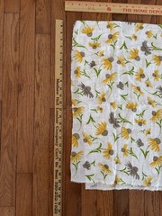 JOANN FABRIC Gauze Fabric For Swaddles Yellow Coneflower 1.5 YARD