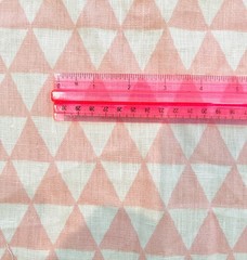 Designer Geometric Fabric Pink, 100% linen, 7.5oz.,255gsm, BTY, Swatch Available