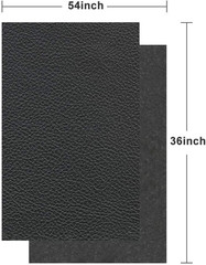 Soft Synthetic PU Fabric Material Faux Leather Sheets 1 Yards 54″ X 36″, 0.95Mm