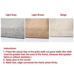 Flushbay Speaker Grill Cloth Linen Speaker Fabric Protective Dustproof