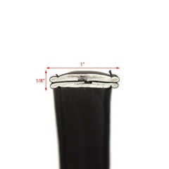 Malibu Boat Binding Pull Strap | Cool Feel Ebony 1 Inch Vinyl (YD)
