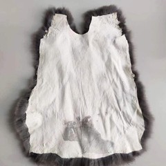 Natural Rabbit Pelt with Fur, Bulk Grade (10″x14″) – Crafts, Decor, Apparel