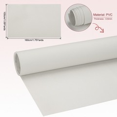 63×39.4in Faux Leather Sheets, Faux Leather Fabric Vinyl PVC, White