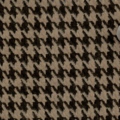ACRYLIC JACKET PRE-YARN DYED FABRIC VINTAGE HOUNDSTOOTH CHECK BLACK WHITE 44″W