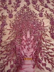 10 Colors 3D Beaded Lace Fabric Shiny Sequin Dress Dress DIY Decor Fabric Lace