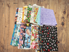 Assorted Novelty Cotton – 1/2 Yard Cuts – 20 Prints- Fabric Bundle