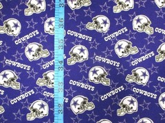 Dallas Cowboys Football on 100% Cotton Fabric by the 1/4 Yard: 9″ x 57″ (NFL)