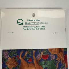 NOS Vtg Deer Leaves Forest Fawn Grapes Fabric Hoffman California 2 pc 18″ x 45″