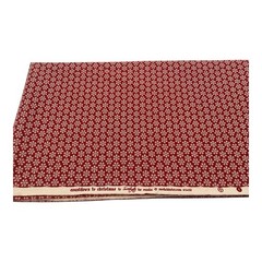 Moda Cotton Fabric “Countdown to Christmas” Red with White Snowflakes 2.0 Yards