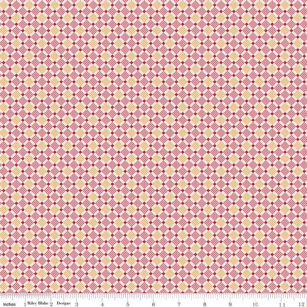 Piece & Plenty Plaid Berry Cotton Fabric