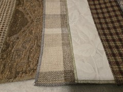 Lot Of 18 Upholstery Drapery Sample Fabric Neutral Colors Crafts Quilts 12″ X 26