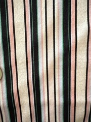 Blank Quilting Stripe 100% Cotton Fabric Pink Black Green 1 Yard x 42” Wide