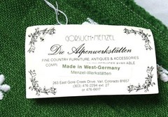 Embroidered White Daisy Linen Cotton Fabric Slub Woven West Germany Green OR Red