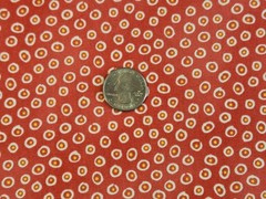 AUNT LINDY’S PAPER DOLLS Dark Pink Dots, Blue Hill Cotton Fabric HALF YARD