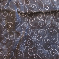 Cotton Fabric Swirls on Marbled Dark Blue Quilt Moda 100% Cotton BTY x44