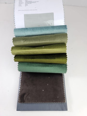 Carole Fabric Upholstery Sample Book Velvet Solids Touch Of Luxury 5×9 #6246