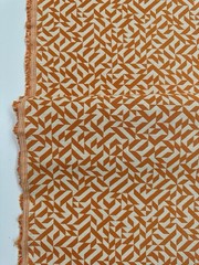 Knoll Eclat Weave in Tangerine, 7y20in,Modern,W/Nano-Tex, By Anni Albers In 1974