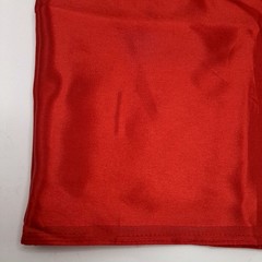 Vintage Red Silk Satin Fabric 66″x45″ Lustrous Luxury Natural Fiber 1.8 Yards