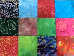 48 PCS BATIK ~ 5″X5″ PRE-CUT QUILT SQUARES CHARM PACK ~ FREE SHIPPING