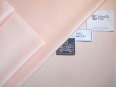 JOHNSTONS OF ELGIN 100% CASHMERE “Mimi Pink” JACKETING/COATING FABRIC = 1.0 m