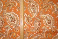 1 of 11 yds Mill Creek Fabric Paisley Victa Russet Drapery 54″ x 36″ BTY