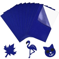 11 PCS Self Adhesive Felt Fabric Sheets 7×11.5 Inch 18x29cm Navy Blue Crafts