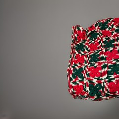 Handmade Crochet Christmas Vintage Blanket Throw 60 X 40