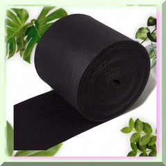 Black Nonwoven Felt Roll 19.7 ft x 5.5 in 3mm