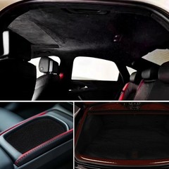 Versatile Black Suede Headliner Fabric 98″ L × 60″ W – Ideal for Cars, RVs & DIY