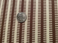 1YD SOANE BRITAIN Jajim Stripe Chestnut Artisanal Warp Weave Fabric $770 Retail