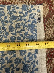 VTG John Wolf Decorative Fabric classic Floral monochromatic Preshrunk W56xL64