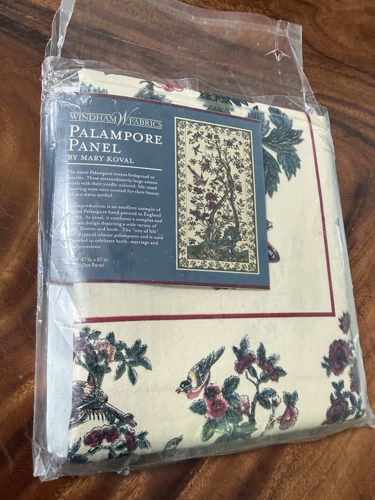 Huge Rare Palampore Panel by Mary Koval for Windham Fabrics #40369 47″ x 87″